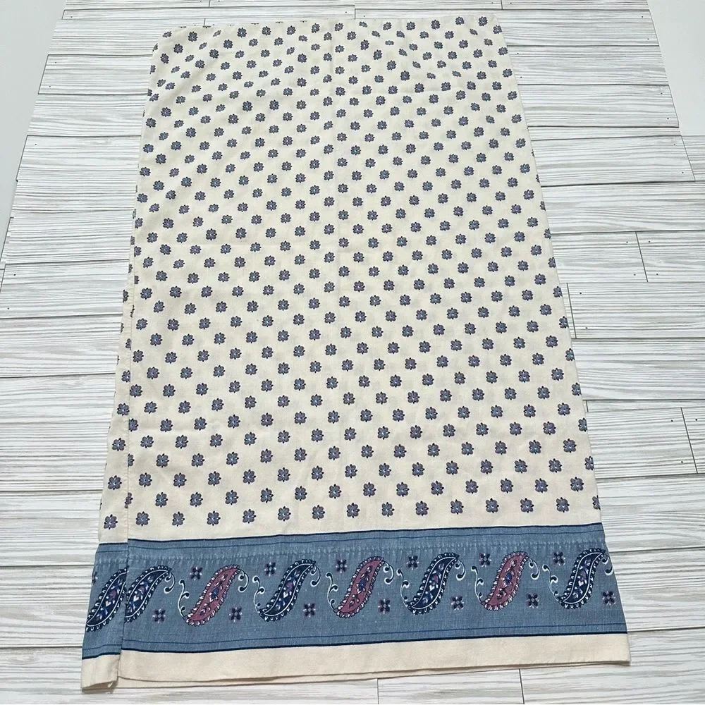 VNTG J.P. STEVENS‎ PAISLEY BANDANA STANDARD NO IRON FLANNEL LARGE PILLOW CASE